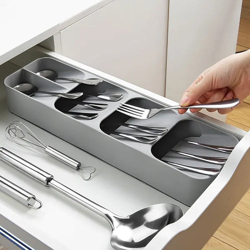 Expandable Drawer Organizer Tray — Kitchen & Desk